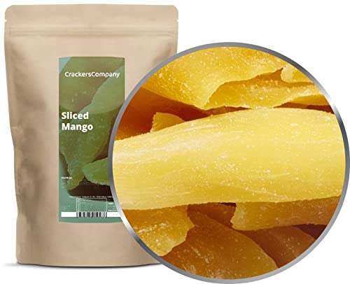 3 x 400g Getrocknete Mango in Scheiben genieße das intensive süße natürliche Aroma - vegetarisch, vegan, laktosefrei, glutenfrei von Crackerscompany