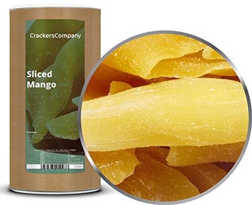 3 x 600g Getrocknete Mango in Scheiben genieße das intensive süße natürliche Aroma - vegetarisch, vegan, laktosefrei, glutenfrei von Crackerscompany