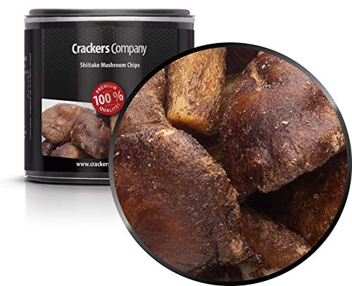 4 x 35g Shiitake Pilze geröstet intensiver Geschmack vegetarisch vegan glutenfrei fettarm außergewöhnliche Knabberei von Crackerscompany