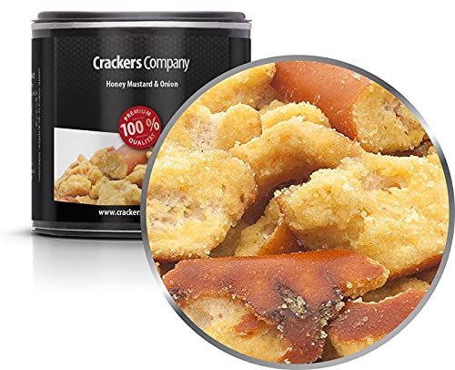 4 x 50g Pretzel Brezel-Snack mit Honig und Senf und Zwiebel vegetarisch 4 x 50g Pretzel Brezel-Snack mit Honig und Senf und Zwiebel vegetarisch von Crackerscompany