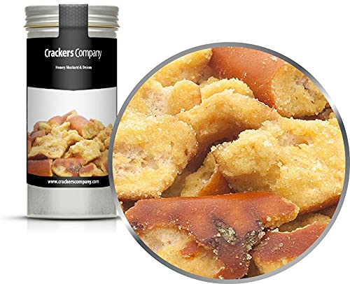 4 x 50g Pretzel Brezel-Snack mit Honig und Senf und Zwiebel vegetarisch 4 x 50g Pretzel Brezel-Snack mit Honig und Senf und Zwiebel vegetarisch von Crackerscompany