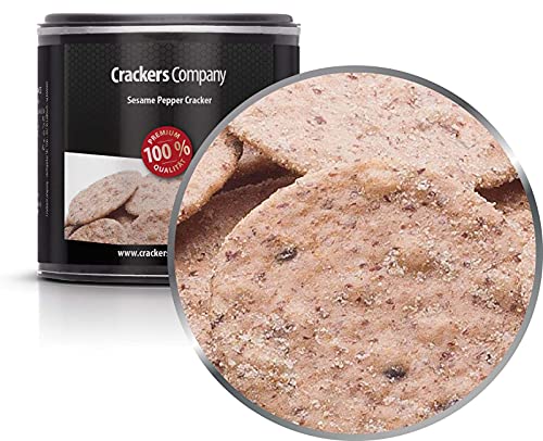 5 x 25g Mehrkorn Pfeffertaler mit schwarzem Sesam und grobem Pfeffer 5 x 25g Mehrkorn Pfeffertaler mit schwarzem Sesam und grobem Pfeffer von Crackerscompany
