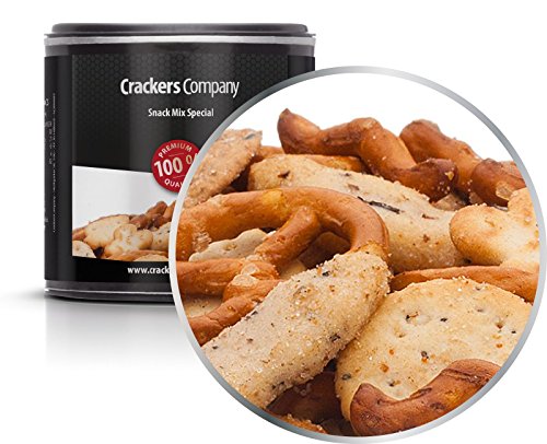 5 x 30g Snackmischung Spezial mit Salzgebäck Mohncracker und Pfeffer Cracker fettarm 5 x 30g Snackmischung Spezial mit Salzgebäck Mohncracker und Pfeffer Cracker fettarm von Crackerscompany