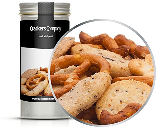 5 x 30g Snackmischung Spezial mit Salzgebäck Mohncracker und Pfeffer Cracker fettarm 5 x 30g Snackmischung Spezial mit Salzgebäck Mohncracker und Pfeffer Cracker fettarm von Crackerscompany