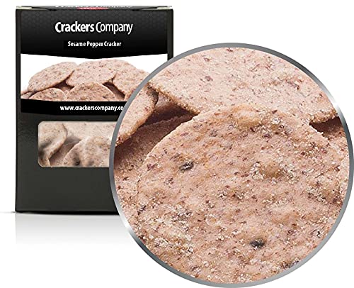 6 x 25g Mehrkorn Pfeffertaler mit schwarzem Sesam und grobem Pfeffer 6 x 25g Mehrkorn Pfeffertaler mit schwarzem Sesam und grobem Pfeffer von Crackerscompany