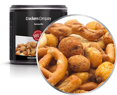 5 x 50g Barista Snackmischung vegetarisch mit Erdnüsse Salzgebäck und Cracker fettarm 5 x 50g Barista Snackmischung vegetarisch mit Erdnüsse Salzgebäck und Cracker fettarm von Crackerscompany