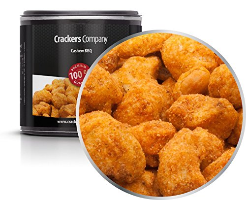 4 x 70g Cashew Nüsse geröstet mit Barbecue Mantel 4 x 70g Cashew Nüsse geröstet mit Barbecue Mantel von Crackerscompany