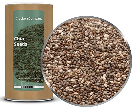 2 x 850g Chia Samen naturbelassen reich an Omega 3 & 6 geprüfte Qualität Antioxidantien 20 % Protein zuckerfrei salzfrei vegetarisch vegan laktosefrei 100 % Premium 2 x 850g Chia Samen naturbelassen reich an Omega 3 & 6 geprüfte Qualität Antioxidantien 20 % Protein zuckerfrei salzfrei vegetarisch vegan laktosefrei 100 % Premium von Crackerscompany