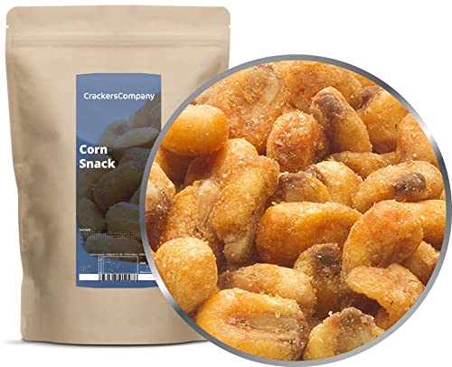 3 x 350g Corn Snack geröstet Maiskörner vegan und laktosefrei Knabberei für Zwischendurch würzig und knackig Partysnack von Crackerscompany