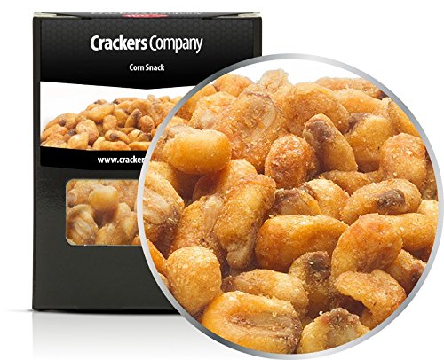 6 x 60g Corn Snack geröstet Maiskörner vegan und laktosefrei Knabberei für Zwischendurch würzig und knackig Partysnack von Crackerscompany