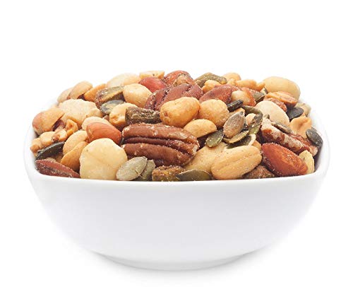 1 x 3kg Nusskernmischung fernost mit Erdnüss Pistazie Cashew Pecan Mandel Kürbiskerne 23 % Protein von Crackerscompany