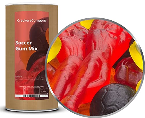 2 x 1kg Fruchtgummi Fußball Fußballmischung mit Spieler Ball und Pokal rot schwarz gelb für WM und EM Partys glutenfrei laktosefrei 2 x 1kg Fruchtgummi Fußball Fußballmischung mit Spieler Ball und Pokal rot schwarz gelb für WM und EM Partys glutenfrei laktosefrei von Crackerscompany
