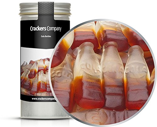 5 x 110g Fruchtgummi Cola Flaschen Fruchtgummi mit Cola-Geschmack glutenfrei laktosefrei von Crackerscompany