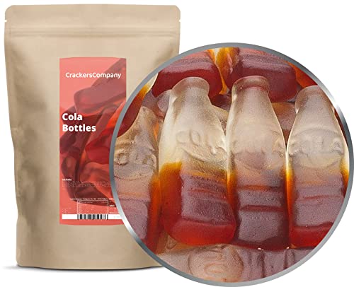 2 x 750g Fruchtgummi Cola Flaschen Fruchtgummi mit Cola-Geschmack glutenfrei laktosefrei von Crackerscompany