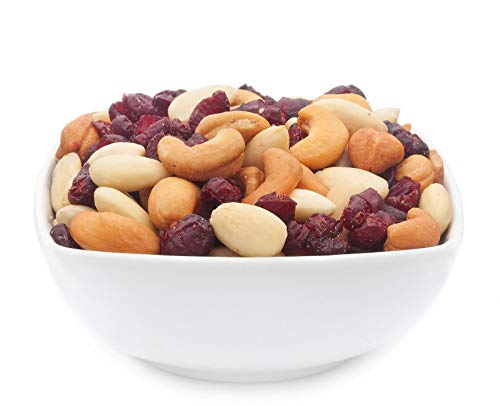 1 x 3kg Nussmischung Manhattan Snack mit Cashew Mandel Cranberry leicht gesalzen zuckerfrei salzfrei vegetarisch vegan glutenfrei laktosefrei 100 % Premium von Crackerscompany