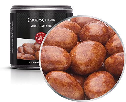 4 x 115g Geröstete Premium Mandel in feinster belgischer Vollmilchschokolade mit Meersalz glutenfrei von Crackerscompany