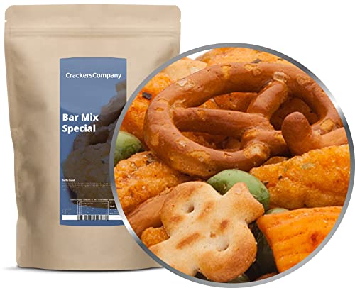 1 x 200g Snackmischung mit Salzgebäck und Cracker Kichererbse und Saubohne für Cocktail Bar von Crackerscompany