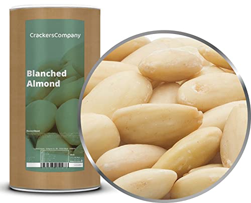 CrackersCompany 'Blanched Almond' (2 x 750g in Membrandose groß) Naturbelassene Mandelkerne - Naturbelassene Mandelkerne mit feinsüßem Aroma von Crackerscompany