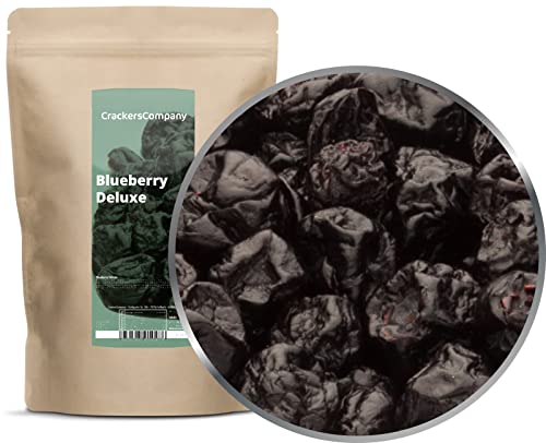 CrackersCompany 'Blueberry Deluxe' (2 x 700g in ZIP Beutel) Fruchtig aromatische Blaubeeren - Schonend getrocknete Blaubeeren, leicht gesüßt von Crackerscompany