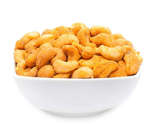 1 x 3kg Cashewnüsse geröstet gesalzen mit Chili mittelscharf 18 % Protein vegetarisch vegan laktosefrei glutenfrei von Crackerscompany