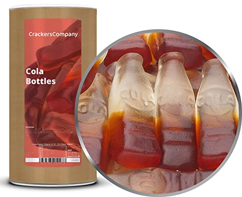 1 x 1000g Fruchtgummi Cola Flaschen Fruchtgummi mit Cola-Geschmack glutenfrei laktosefrei von Crackerscompany