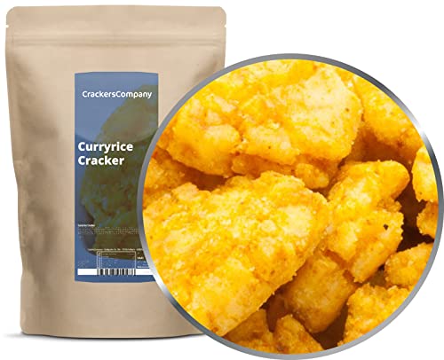 1 x 200g Reiscracker Curry exotische Snackmischung Japanisch Indisch Reiscräcker vegan laktosefrei fettarm von Crackerscompany