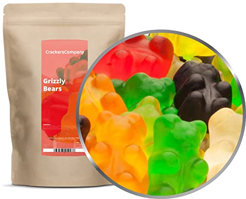 1 x 700g Bunte Gummibären Gummibonbon Gummibärchen bunt aus süßem Gelee glutenfrei laktosefrei von Crackerscompany