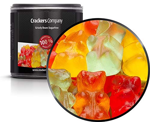 3 x 120g Bunte Gummibären Zuckerfrei Gummibonbon Gummibärchen bunt aus süßem Gelee glutenfrei laktosefrei von Crackerscompany