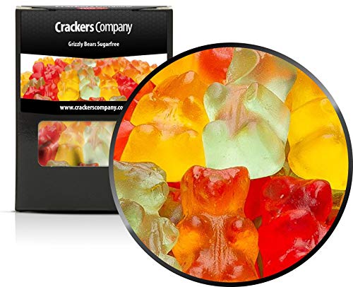 3 x 120g Bunte Gummibären Zuckerfrei Gummibonbon Gummibärchen bunt aus süßem Gelee glutenfrei laktosefrei von Crackerscompany