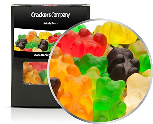 5 x 100g Bunte Gummibären Gummibonbon Gummibärchen bunt aus süßem Gelee glutenfrei laktosefrei von Crackerscompany