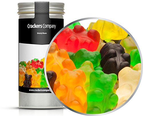 5 x 100g Bunte Gummibären Gummibonbon Gummibärchen bunt aus süßem Gelee glutenfrei laktosefrei von Crackerscompany