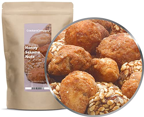 1 x 600g Butter Nuss Mix mit Erdüsse in Sesam karamelisiert mit Cashew Mandel Haselnuss Macadamia Pecannuss Honig und Butter vegetarisch von Crackerscompany