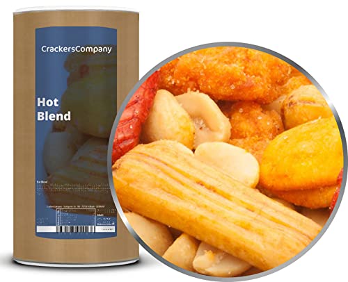 1 x 500g Nusskernmischung mit Reiscracker vegetarisch würzig 19 % Protein scharf mit Chili Hotrice Cracker von Crackerscompany