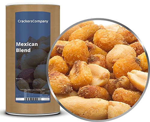 1 x 600g Cocktailmischung mit Erdnuss und Maiskorn geröstet Mexikanisch vegetarisch 17 % Protein von Crackerscompany