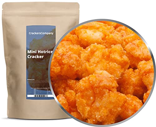 1 x 200g Reiscracker mit Sojasauce Mini Hotrice Cracker asiatisch Snack würzig feurig knusprig Knabberrei von Crackerscompany