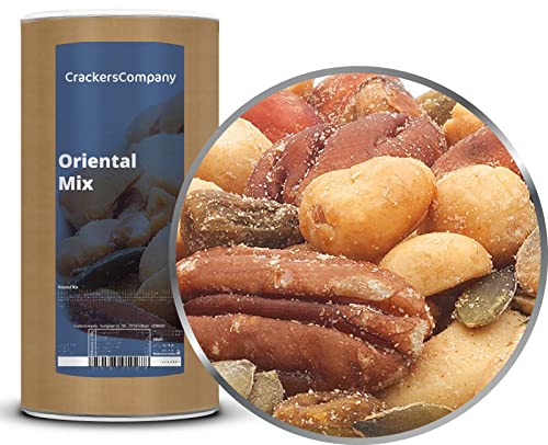 1 x 700g Nusskernmischung fernost mit Erdnüss Pistazie Cashew Pecan Mandel Kürbiskerne 23 % Protein von Crackerscompany