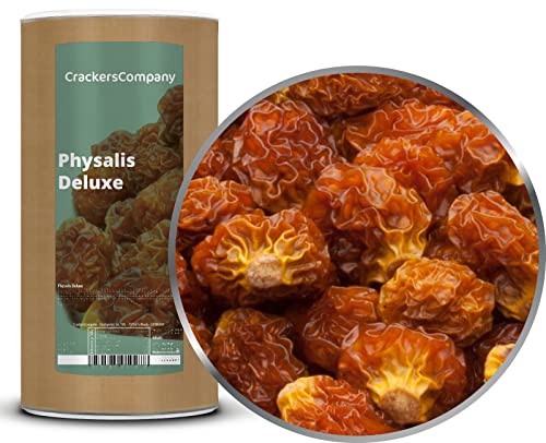 CrackersCompany 'Physalis Deluxe' (2 x 700g in Membrandose groß) Sauere Physalis, naturbelassen - Nährstoffreiche Physalis, schonend getrocknet von Crackerscompany