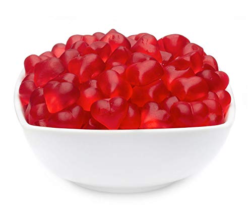 1 x 3kg Fruchtsaftgummi Himbeerherzen Zuckerfrei - lecker zuckerfrei und so herzig glutenfrei laktosefrei von Crackerscompany