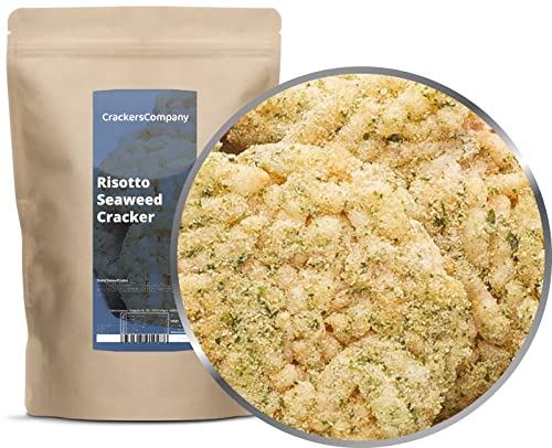 1 x 125g Reiscracker Risotto Seaweed mit Algenblätter Seetang Snack vegetarisch vegan laktosefrei glutenfrei von Crackerscompany