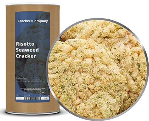 1 x 200g Reiscracker Risotto Seaweed mit Algenblätter Seetang Snack vegetarisch vegan laktosefrei glutenfrei von Crackerscompany