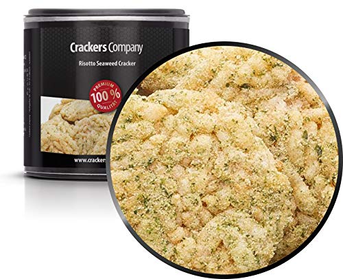 5 x 25g Reiscracker Risotto Seaweed mit Algenblätter Seetang Snack vegetarisch vegan laktosefrei glutenfrei von Crackerscompany