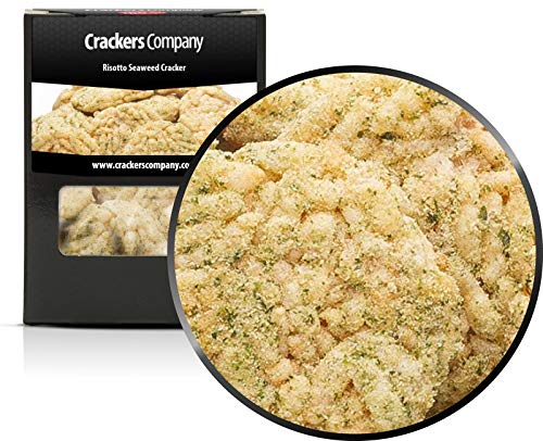 5 x 25g Reiscracker Risotto Seaweed mit Algenblätter Seetang Snack vegetarisch vegan laktosefrei glutenfrei von Crackerscompany