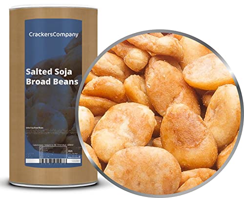 1 x 600g Saubohne geröstet gesalzen exotisch Snack mit Sojasauce viel Protein laktosefrei vegan und vegetarisch Knabberrei von Crackerscompany