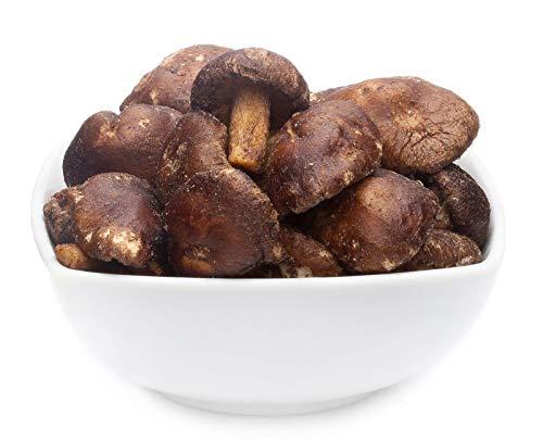 1 x 1.4kg Shiitake Pilze geröstet intensiver Geschmack vegetarisch vegan glutenfrei fettarm außergewöhnliche Knabberei von Crackerscompany