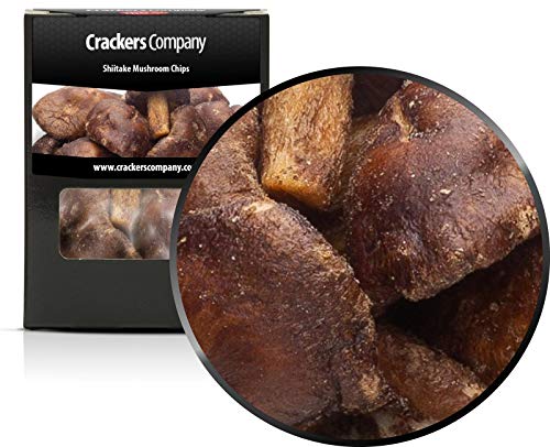 4 x 30g Shiitake Pilze geröstet intensiver Geschmack vegetarisch vegan glutenfrei fettarm außergewöhnliche Knabberei von Crackerscompany