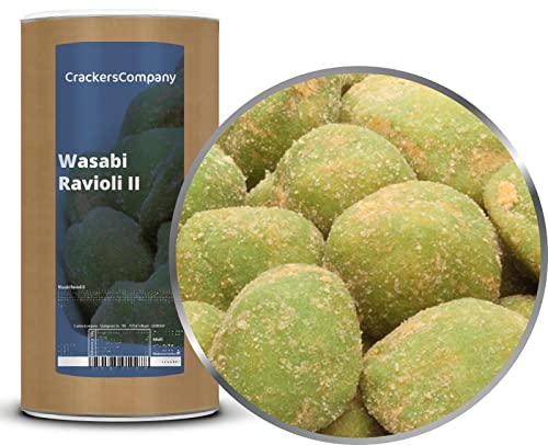 1 x 500g Wasabi Erdnuss Ravioli scharf vegetarisch knusprig von Crackerscompany