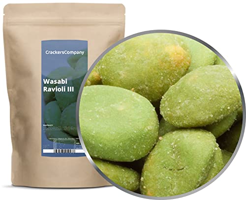 1 x 350g Wasabi Erdnuss Ravioli extra scharf vegetarisch knackig von Crackerscompany