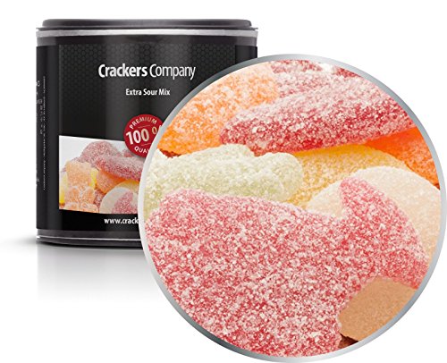 5 x 90g Fruchtgummi Extra Saure Stärke Mischung süß-sauer super fruchtig und frei von Gelatine vegetarisch glutenfrei laktosefrei 5 x 90g Fruchtgummi Extra Saure Stärke Mischung süß-sauer super fruchtig und frei von Gelatine vegetarisch glutenfrei laktosefrei von Crackerscompany