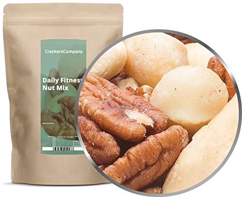 CrackersCompany 'Daily Fitness Nut Mix' (2 x 500g in ZIP Beutel) Fitness Nuss-Mischung - Fitness Nussmischung für ausgewogene Ernährung CrackersCompany 'Daily Fitness Nut Mix' (2 x 500g in ZIP Beutel) Fitness Nuss-Mischung - Fitness Nussmischung für ausgewogene Ernährung von Crackerscompany
