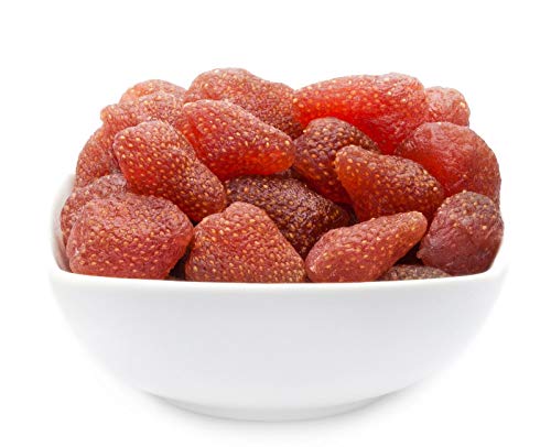 1 x 3kg Erdbeeren getrocknet kandiert fruchtig 100 % Premium Qualität fettfrei salzfrei glutenfrei laktosefrei von Crackerscompany